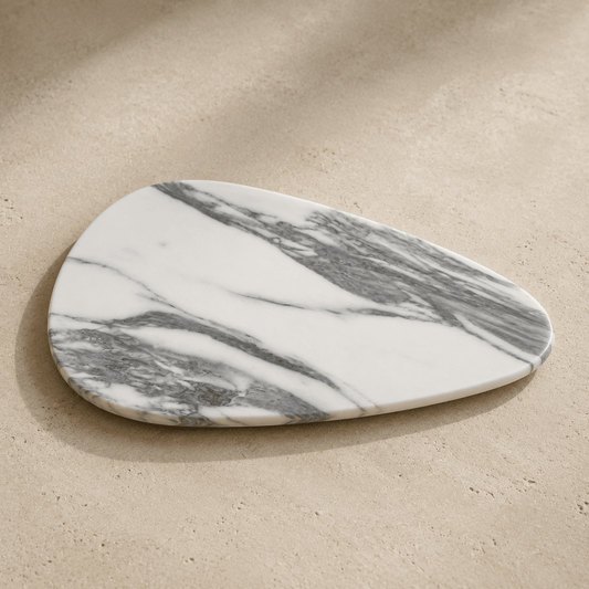Arabescato Marble Shell Tray -| Natural Stone Home Decor | - Eastone