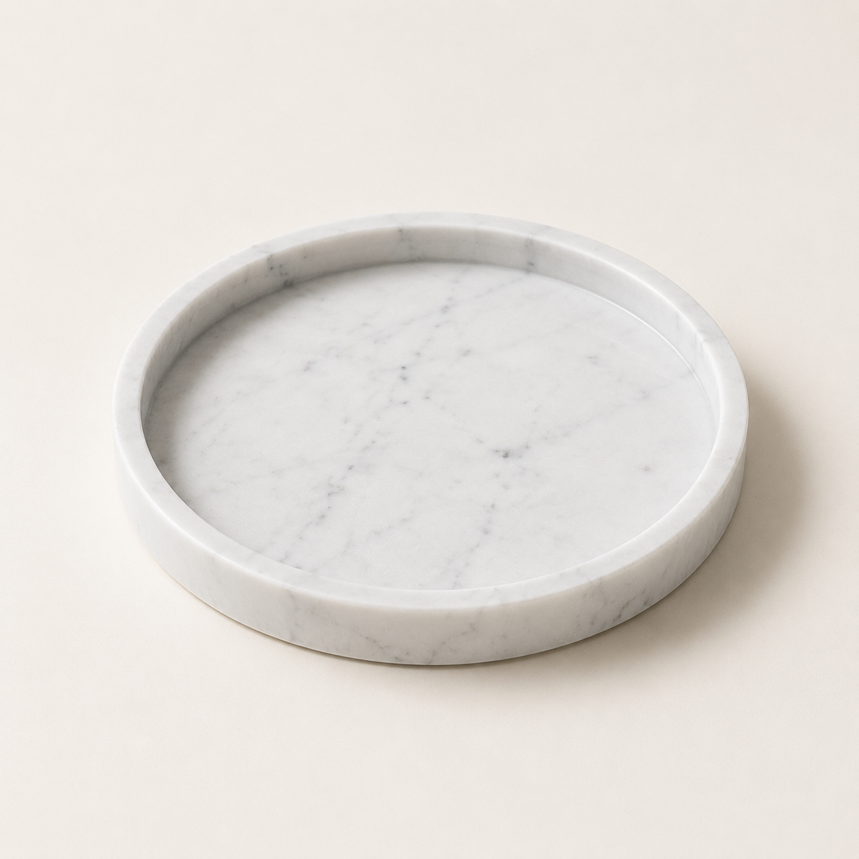 Carrara White Marble Tray