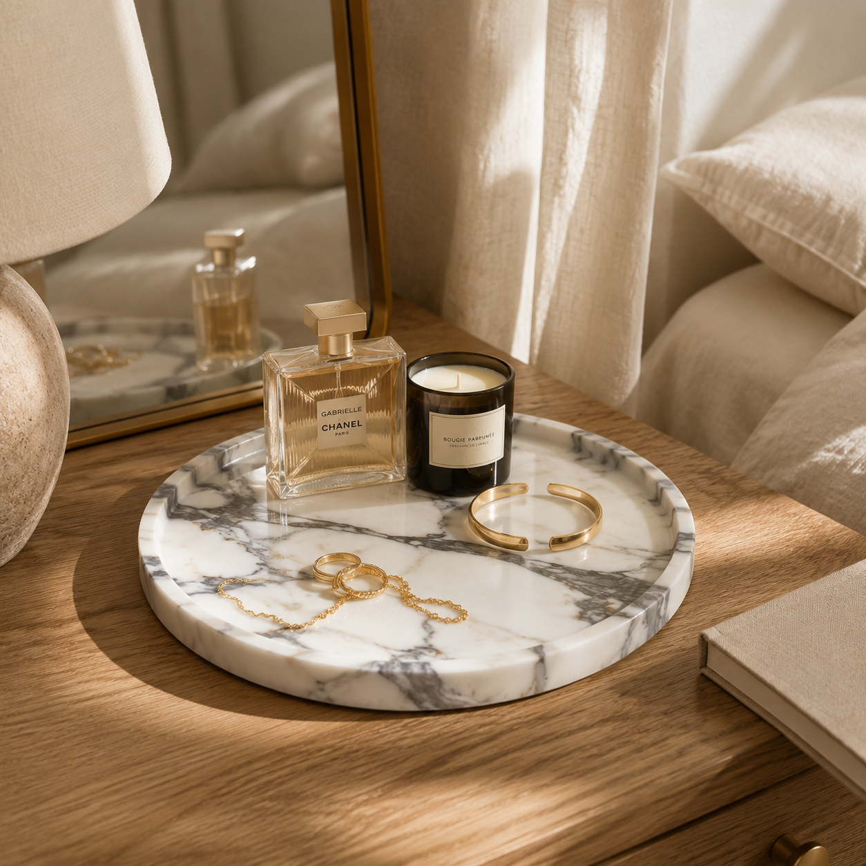 Arabescato Marble Tray