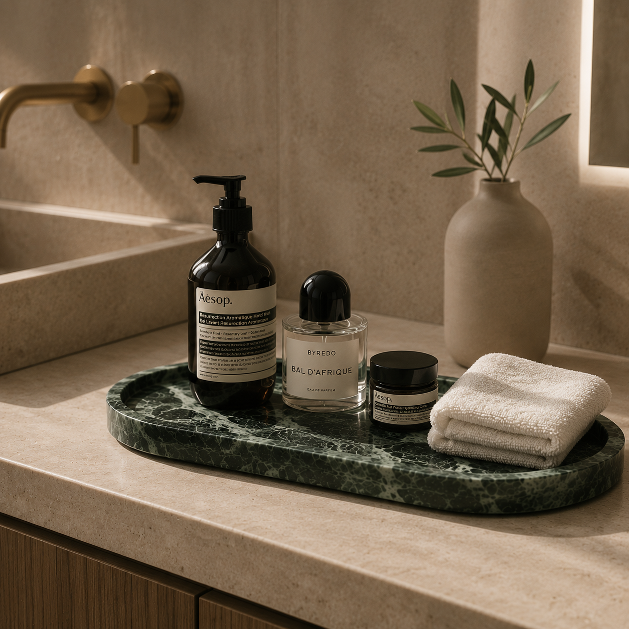 Verde Alpi Green Marble Oval Tray