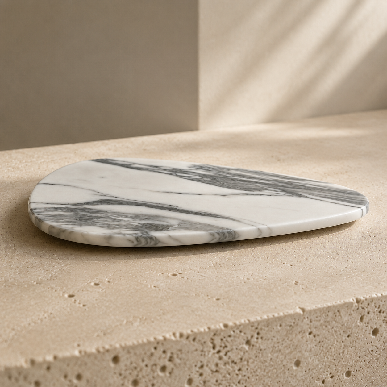 Arabescato Marble Shell Tray