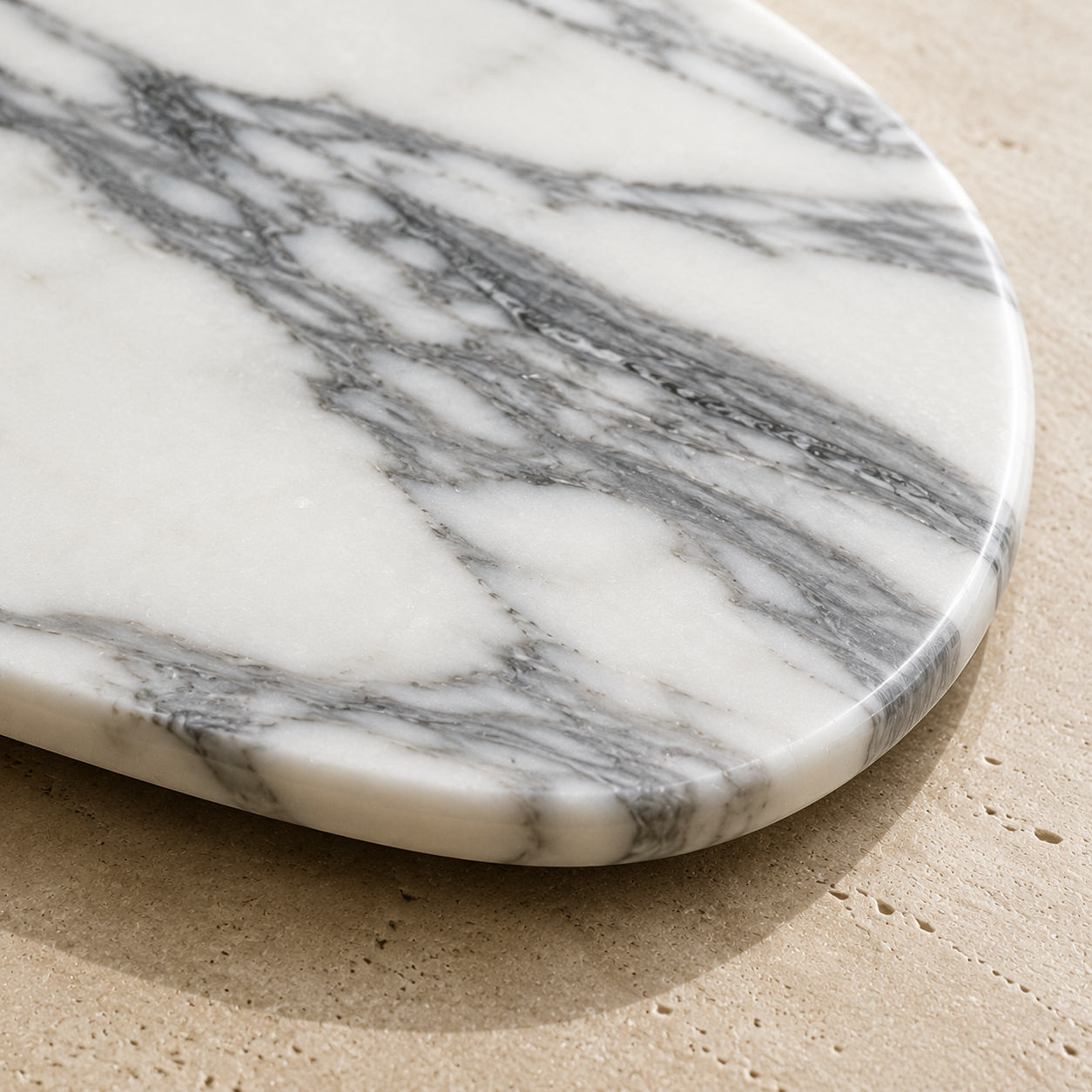 Arabescato Marble Shell Tray