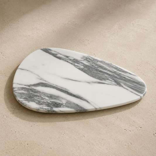 Arabescato Marble Shell Tray