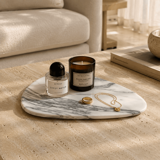 Arabescato Marble Shell Tray -| Natural Stone Home Decor | - Eastone