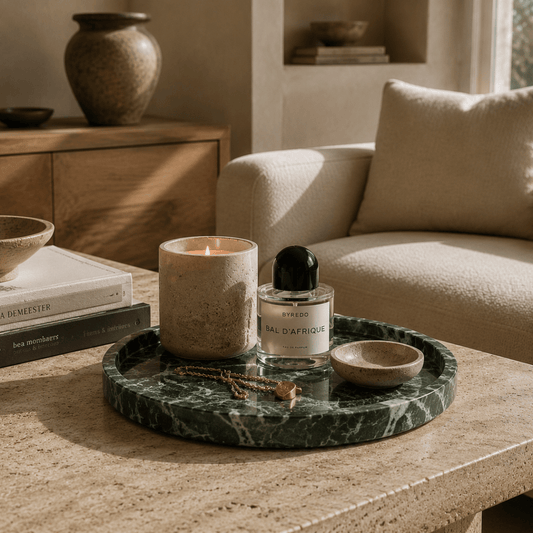 Verde Alpi Green Marble Tray -| Natural Stone Home Decor | - Eastone