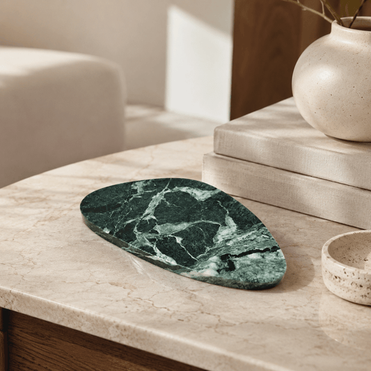 Verde Alpi Marble Shell Tray -| Natural Stone Home Decor | - Eastone